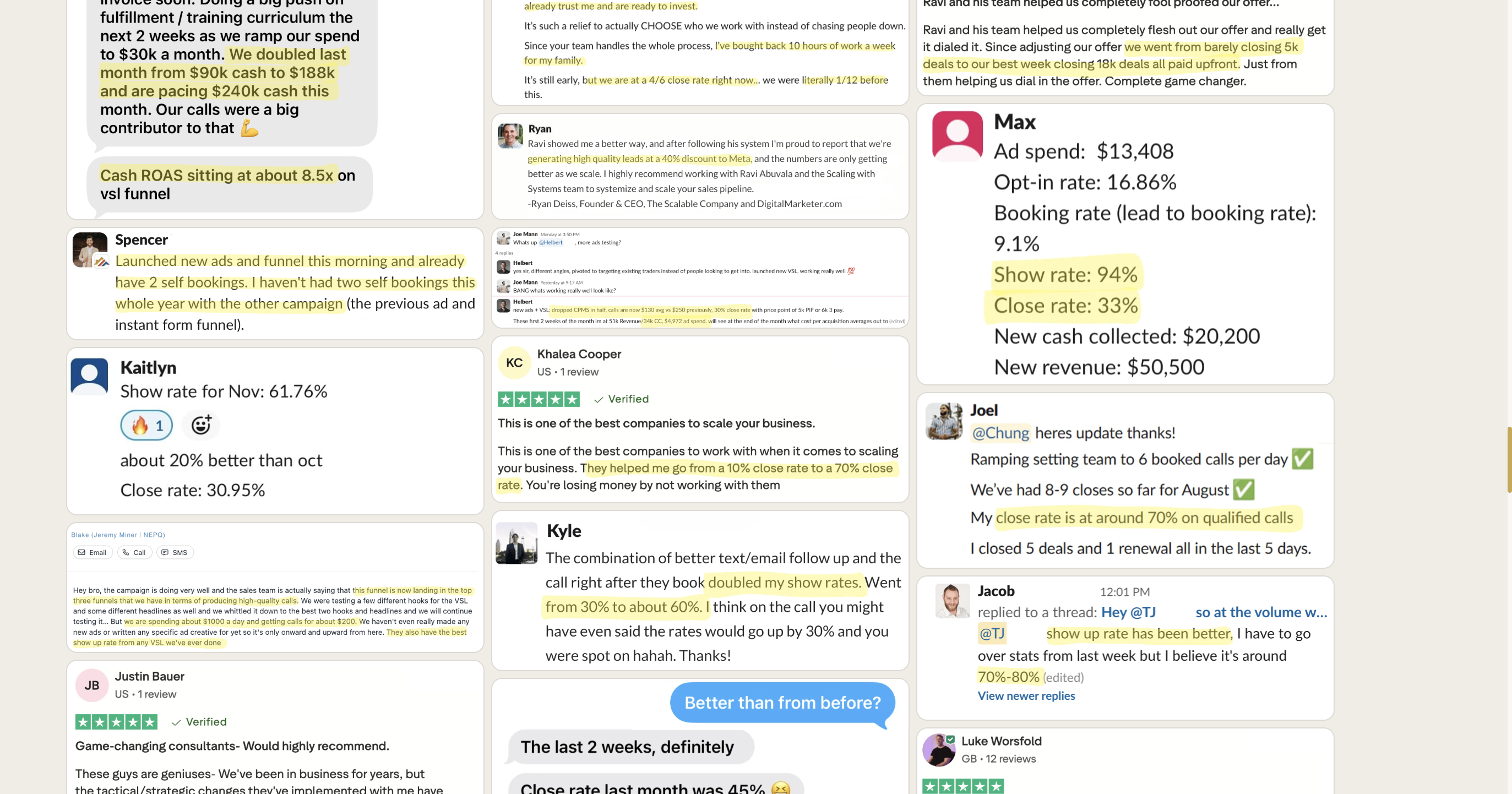 Feedback from the Sloane community